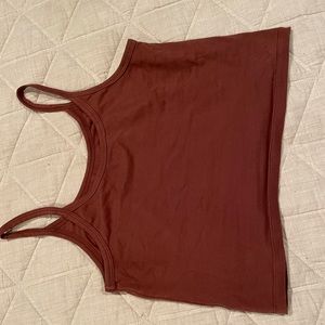 Arq cropped tank in spice, L